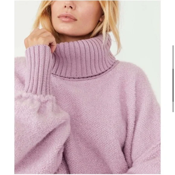 M 🔖 FREE PEOPLE Milo Pullover / Moonlit Orchid Purple - Picture 5 of 11